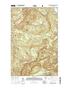 Honeymoon Mountain Minnesota Current topographic map, 1:24000 scale, 7.5 X 7.5 Minute, Year 2016