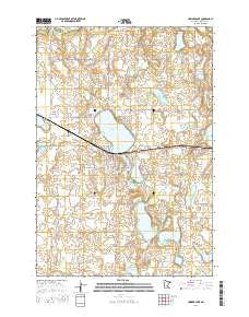 Howard Lake Minnesota Current topographic map, 1:24000 scale, 7.5 X 7.5 Minute, Year 2016