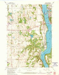 Hudson Wisconsin Historical topographic map, 1:24000 scale, 7.5 X 7.5 Minute, Year 1967