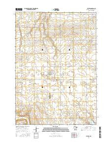 Jeffers Minnesota Current topographic map, 1:24000 scale, 7.5 X 7.5 Minute, Year 2016