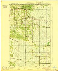 Juneberry Minnesota Historical topographic map, 1:62500 scale, 15 X 15 Minute, Year 1932