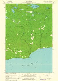 Kadunce Creek Minnesota Historical topographic map, 1:24000 scale, 7.5 X 7.5 Minute, Year 1960