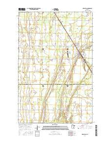 Karlstad Minnesota Current topographic map, 1:24000 scale, 7.5 X 7.5 Minute, Year 2016