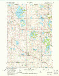 Kensington Minnesota Historical topographic map, 1:24000 scale, 7.5 X 7.5 Minute, Year 1966