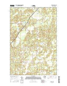 Kerrick Minnesota Current topographic map, 1:24000 scale, 7.5 X 7.5 Minute, Year 2016