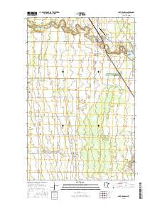 Lake Bronson Minnesota Current topographic map, 1:24000 scale, 7.5 X 7.5 Minute, Year 2016