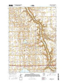 Lakefield NE Minnesota Current topographic map, 1:24000 scale, 7.5 X 7.5 Minute, Year 2016
