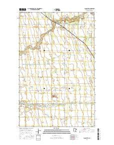 Lancaster Minnesota Current topographic map, 1:24000 scale, 7.5 X 7.5 Minute, Year 2016