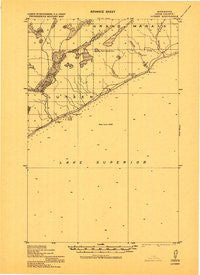 Lutsen Minnesota Historical topographic map, 1:62500 scale, 15 X 15 Minute, Year 1919