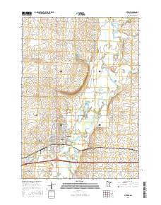 Luverne Minnesota Current topographic map, 1:24000 scale, 7.5 X 7.5 Minute, Year 2016