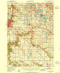 Mankato East Minnesota Historical topographic map, 1:62500 scale, 15 X 15 Minute, Year 1950