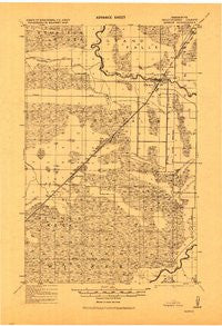 Margie Minnesota Historical topographic map, 1:62500 scale, 15 X 15 Minute, Year 1919