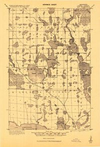 Max Minnesota Historical topographic map, 1:62500 scale, 15 X 15 Minute, Year 1919