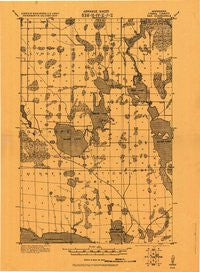 Max Minnesota Historical topographic map, 1:62500 scale, 15 X 15 Minute, Year 1919