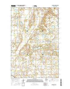 McIntosh NE Minnesota Current topographic map, 1:24000 scale, 7.5 X 7.5 Minute, Year 2016