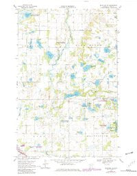 Mc Intosh NE Minnesota Historical topographic map, 1:24000 scale, 7.5 X 7.5 Minute, Year 1969