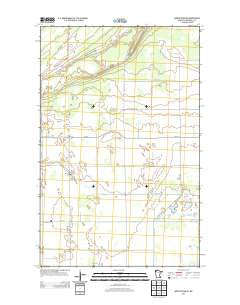 Middle River NE Minnesota Historical topographic map, 1:24000 scale, 7.5 X 7.5 Minute, Year 2013