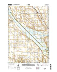 Milan Minnesota Current topographic map, 1:24000 scale, 7.5 X 7.5 Minute, Year 2016
