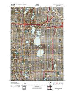 Minneapolis South Minnesota Historical topographic map, 1:24000 scale, 7.5 X 7.5 Minute, Year 2010