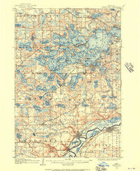 Minnetonka Minnesota Historical topographic map, 1:62500 scale, 15 X 15 Minute, Year 1905