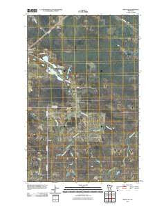 Mizpah NE Minnesota Historical topographic map, 1:24000 scale, 7.5 X 7.5 Minute, Year 2010