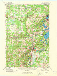 Moose Lake Minnesota Historical topographic map, 1:62500 scale, 15 X 15 Minute, Year 1961