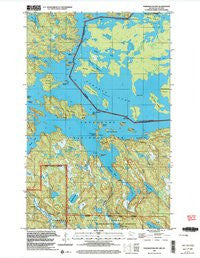 Namakan Island Minnesota Historical topographic map, 1:24000 scale, 7.5 X 7.5 Minute, Year 1999