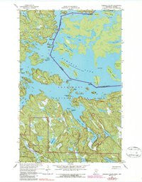 Namakan Island Minnesota Historical topographic map, 1:24000 scale, 7.5 X 7.5 Minute, Year 1967
