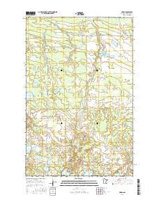 Nebish Minnesota Current topographic map, 1:24000 scale, 7.5 X 7.5 Minute, Year 2016