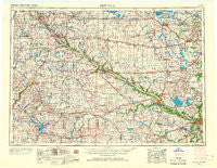 New Ulm Minnesota Historical topographic map, 1:250000 scale, 1 X 2 Degree, Year 1953