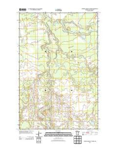 O'Brien Lookout Tower Minnesota Historical topographic map, 1:24000 scale, 7.5 X 7.5 Minute, Year 2013