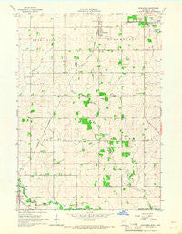 Ostrander Minnesota Historical topographic map, 1:24000 scale, 7.5 X 7.5 Minute, Year 1965