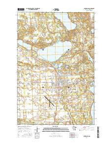 Park Rapids Minnesota Current topographic map, 1:24000 scale, 7.5 X 7.5 Minute, Year 2016