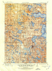 Pelican Rapids Minnesota Historical topographic map, 1:62500 scale, 15 X 15 Minute, Year 1914