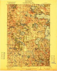 Pelican Rapids Minnesota Historical topographic map, 1:62500 scale, 15 X 15 Minute, Year 1917