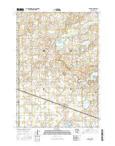 Pennock Minnesota Current topographic map, 1:24000 scale, 7.5 X 7.5 Minute, Year 2016