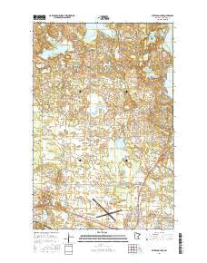Peterson Lake Minnesota Current topographic map, 1:24000 scale, 7.5 X 7.5 Minute, Year 2016