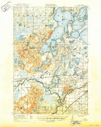 Pillager Minnesota Historical topographic map, 1:62500 scale, 15 X 15 Minute, Year 1919