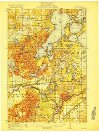 Pillager Minnesota Historical topographic map, 1:62500 scale, 15 X 15 Minute, Year 1919