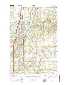 Pine City Minnesota Current topographic map, 1:24000 scale, 7.5 X 7.5 Minute, Year 2016