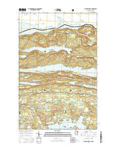 Pine Lake West Minnesota Current topographic map, 1:24000 scale, 7.5 X 7.5 Minute, Year 2016