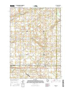 Plato Minnesota Current topographic map, 1:24000 scale, 7.5 X 7.5 Minute, Year 2016