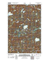 Quadga Lake Minnesota Historical topographic map, 1:24000 scale, 7.5 X 7.5 Minute, Year 2011