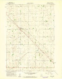 Reading Minnesota Historical topographic map, 1:24000 scale, 7.5 X 7.5 Minute, Year 1960
