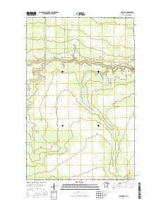 Ridge NE Minnesota Current topographic map, 1:24000 scale, 7.5 X 7.5 Minute, Year 2016