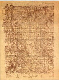 Rochester Minnesota Historical topographic map, 1:48000 scale, 15 X 15 Minute, Year 1935