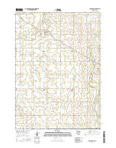 Rose Creek Minnesota Current topographic map, 1:24000 scale, 7.5 X 7.5 Minute, Year 2016