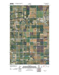 Roseau Minnesota Historical topographic map, 1:24000 scale, 7.5 X 7.5 Minute, Year 2010