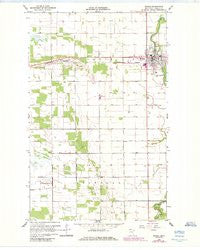 Roseau Minnesota Historical topographic map, 1:24000 scale, 7.5 X 7.5 Minute, Year 1966