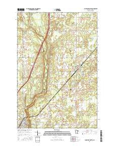 Sandstone North Minnesota Current topographic map, 1:24000 scale, 7.5 X 7.5 Minute, Year 2016